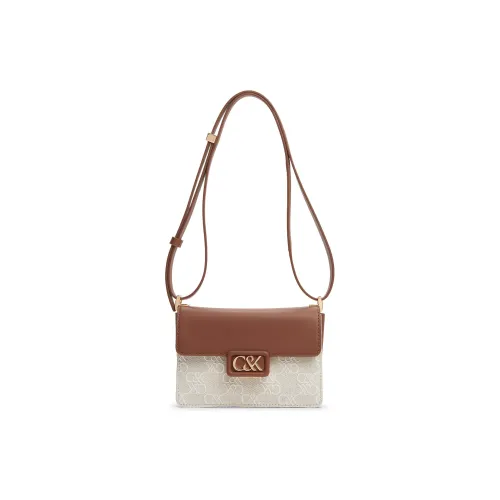 CHARLES KEITH Коровья кожа Сумка через плечо Маленькая Женская Коньяк Светло-коричневый Синий Черный