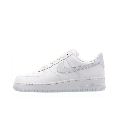 Nike Air FORCE 1 07 SU19 Non Slip Легкий Низкий Топ Скейтбординг Кроссовки Унисекс Синий Белый Серебряный
