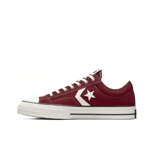 Converse Star Player 76 Canvas Shoes Low Top Вишнево-красный Унисекс