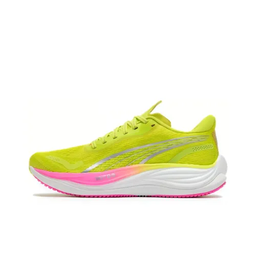 PUMA Velocity Nitro 3 Беговые кроссовки Низкий Топ Желтый Женские
