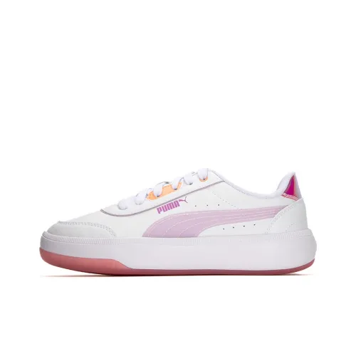 PUMA Tori Конфетный цвет Устойчивые к истиранию Низкие Кроссовки для скейтбординга Женские Белые