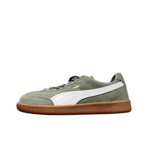 PUMA Suede Series Устойчивые к истиранию Дышащие Низкие Кроссовки для скейтбординга Мужские Зеленые