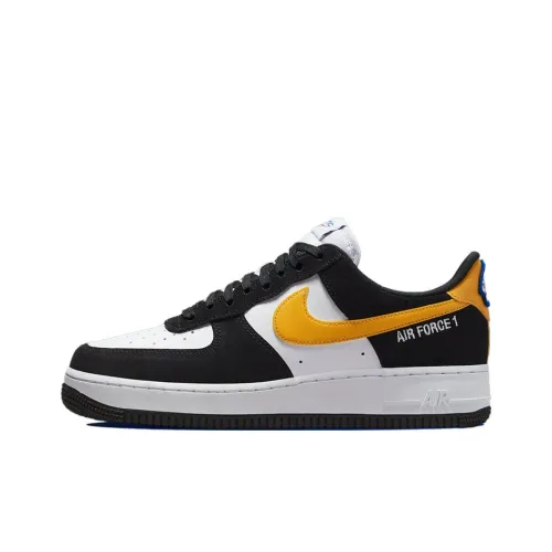 Nike Air Force 1 '07 LV8 Athletic Club Нескользящий Легкий Низкий Топ Скейтбординг Кроссовки Мужские Черный Белый Желтый