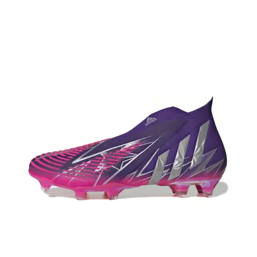 Adidas PREDATOR EDGE FG Твердое покрытие Твердое покрытие Естественная трава Футбольные бутсы Мужские Фиолетовый Розовый