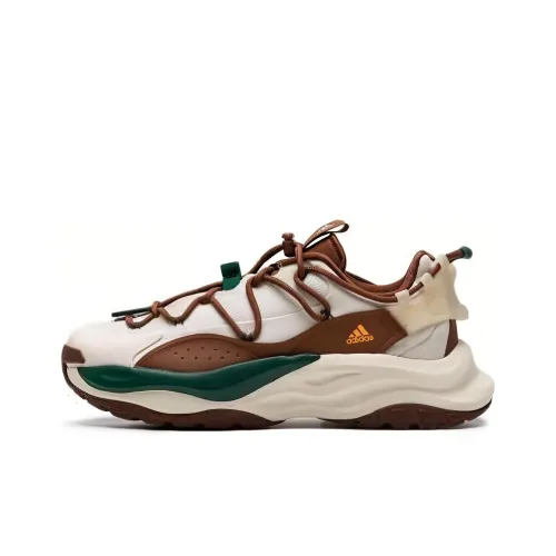 Adidas Maxxwavy Аbrasion Resistant Низкий Топ Повседневные Беговые кроссовки Унисекс Белый Коричневый