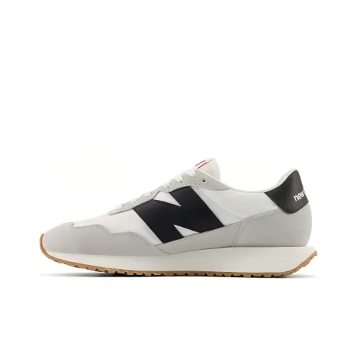 New Balance NB 237 Устойчивый к истиранию низкий топ EVA Повседневная беговая обувь Мужская Белая
