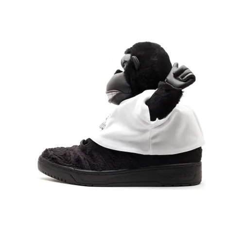 JEREMY SCOTT x adidas originals JS Нескользящий Легкий Высокий Топ Скейтборд Кроссовки Мужские Черный Белый