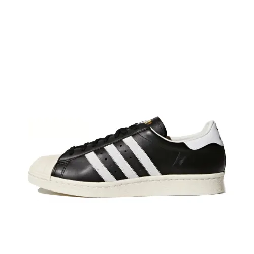 Adidas Originals SUPERSTAR LOW Топ Скейтборд Кроссовки Унисекс Обсидиан Черный Белый