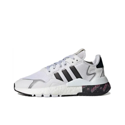 Adidas Originals Nite Jogger Устойчивый к истиранию Низкий Топ Casual Женский Белый Черный Серый