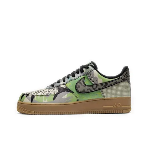Nike Air Force 1 Low Топ Скейтборд Кроссовки Унисекс Зеленый