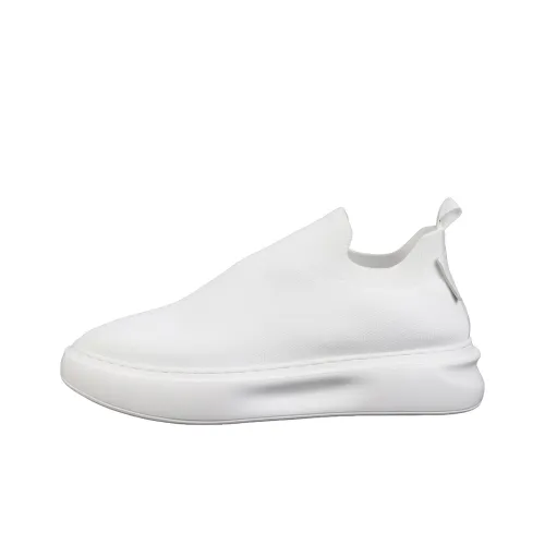 TIEKE Slip-resistant Abrasion-resistant Breathable Low-Top Casual Shoes Men's White TIEKE Противоскользящий Устойчивый к истиранию Дышащий Низкий Топ Повседневная Обувь Мужская Белый
