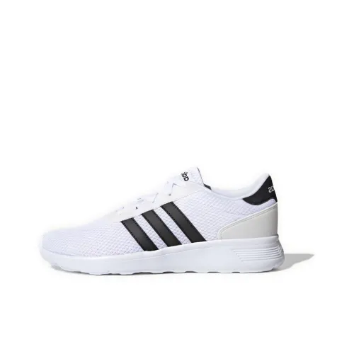 Adidas Neo Lite Racer 1,0 Slip-resistant Abrasion-resistant Low Top Casual Men's White Black Adidas Neo Lite Racer 1,0 Противоскользящий Устойчивый к истиранию Низкий Топ Повседневный Мужской Белый Черный