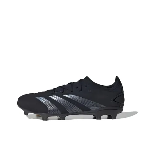 Adidas PREDATOR 24 FG Твердый Грунт Амортизация Износостойкие Футбольные Бутсы Унисекс Черные