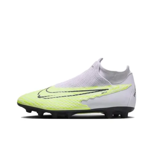 Nike Phantom GX HG Твердый Ground Футбольные бутсы Мужские Белые Зеленые