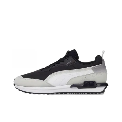 PUMA City Rider Легкий Низкий Топ Повседневные Беговые Кроссовки Унисекс Черный Белый