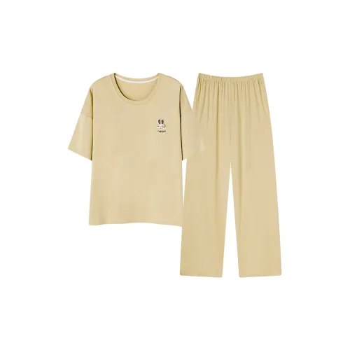 Follow the United States Пижамный комплект Женский Светло-желтый