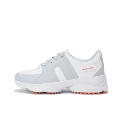 DESCENTE TAP IN LACE Амортизация Поддержка Низкий Топ Обувь для гольфа Женская Белый Синий