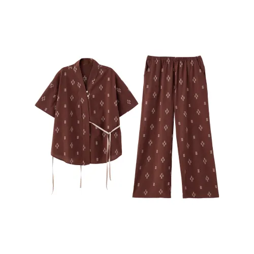 Redu Коричневый Женские Пижамные Комплекты