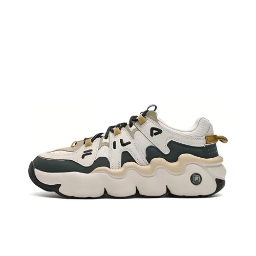 FILA Panini Винтажные баскетбольные кроссовки High Top Желтый/Белый Мужской