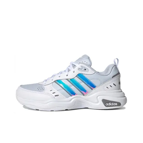 Adidas Neo Strutter Slip Resistant Abrasion Resistant Низкий Топ Casual Женский Белый Синий