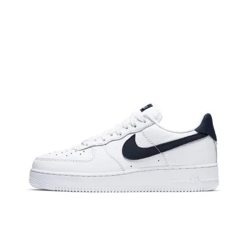 Nike Air FORCE 1 Технология Покрытие Противоскользящий и Устойчивый к Износу Низкий Топ Скейтборд Кроссовки Унисекс Белый Черный