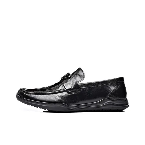 XIAOTOULANG Лоферы с резиновым подошвой Мужской Черный