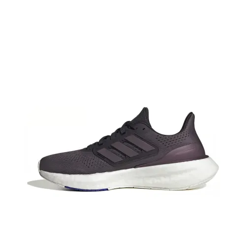 Adidas Pureboost 23 Устойчивый к истиранию Дышащий Низкий Топ Повседневные Беговые кроссовки Спринт Женские Черный Белый