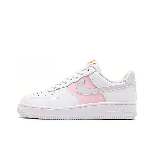 Nike Air Force 1 07 SE Премиум Повседневный Покрытие Противоскользящий Низкий Топ Скейтборд Кроссовки Женские Белый Розовый