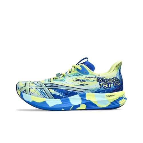 Asics Noosa Tri 15 Амортизация и Дышащий Низкий Топ Повседневные Беговые Кроссовки Мужские Синий Желтый