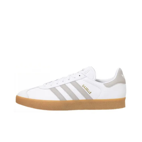 Adidas Originals Gazelle Аbrasion Resistant Дышащий Низкий Топ Повседневная Обувь Унисекс Белый Серый