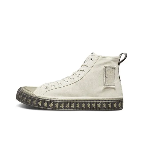 Дораэмон x KAPPA Omini противоскользящие и дышащие высокие кеды унисекс белые