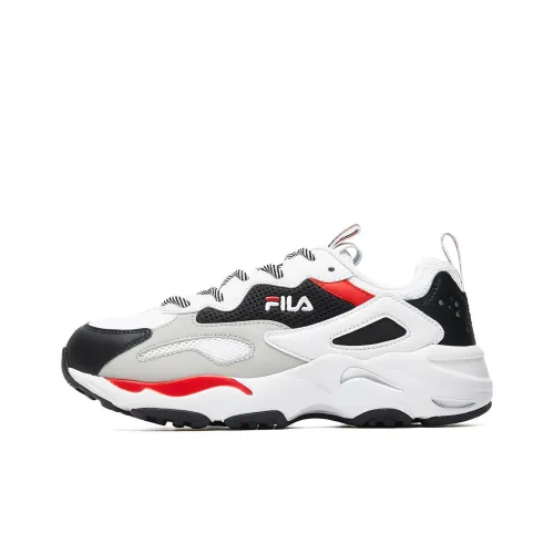 FILA Tracer Дышащий Низкий Топ Кроссовки с Толстой Подошвой Женские Черные