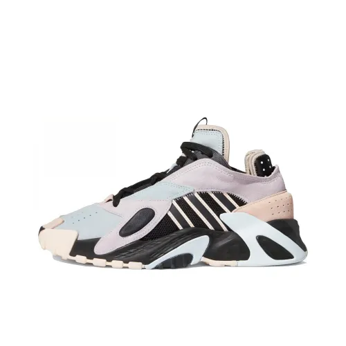 Adidas Originals Streetball Дышащий MID Баскетбольные кроссовки Женские Розовый Синий