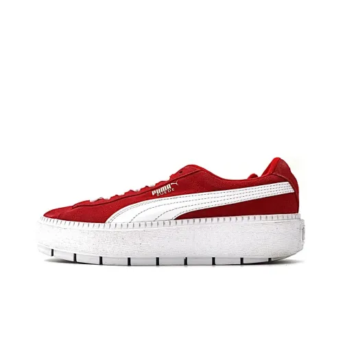 PUMA Platform Trace Low Топ Скейтборд Кроссовки Унисекс Красный
