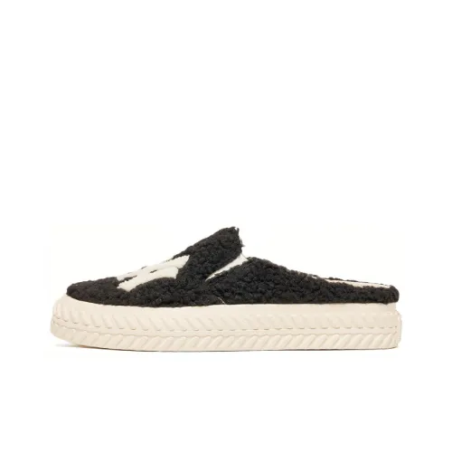 Mlb Base Logo Playball Mule Аbrasion Resistant Дышащие Низкие Кроссовки для скейтбординга Унисекс Черные