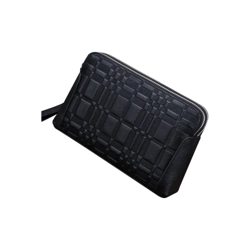 DOSRFINI Клатч из коровьей кожи мужской черный