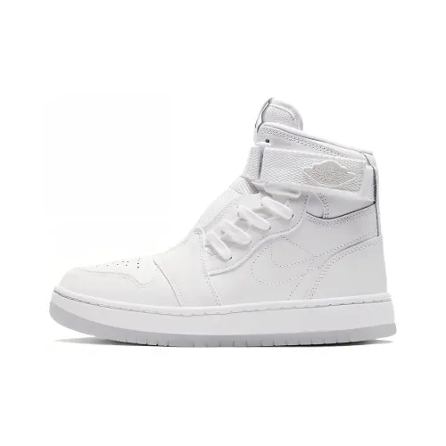 Jordan Air Jordan 1 Nova XX Shock Absorbers Нижняя юбка Резистентный Высокий Топ Винтажные баскетбольные кроссовки Женские Чисто белый