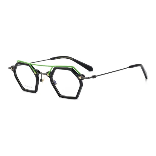 THANKSGIVING Титан Пластина And Титановый сплав Ацетат металла Нерегулярная форма Оправы для очков Унисекс