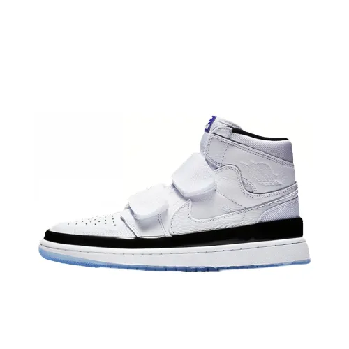 Jordan Air Jordan 1 Concord High Топ Винтажные баскетбольные кроссовки Мужской Черный белый