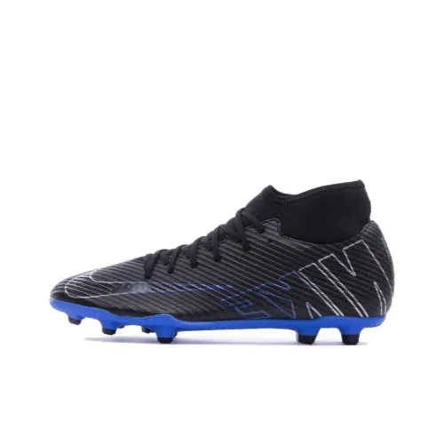 Nike Mercurial Superfly 9 Club FG Футбольные бутсы Мужские Устойчивые к истиранию Черные Синие