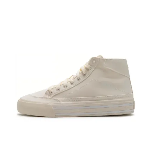 PUMA Покрытие Дышащий MID Топ Кроссовки для скейтбординга Унисекс Белый