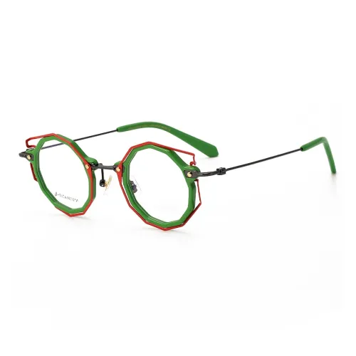 THANKSGIVING Титан Пластина And Титановый сплав Ацетат металла Нерегулярная форма Оправы для очков Унисекс