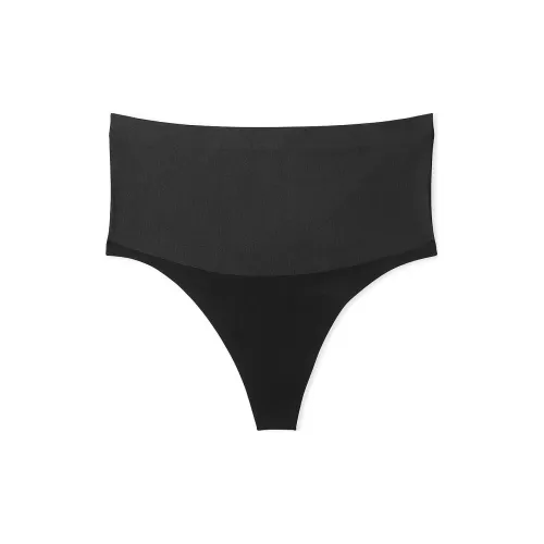 Victoria's Secret BODY BY Victoria Сглаживающий Блестящий Стринг Панть Черное Нижнее белье Женское 1 Пачка Черное