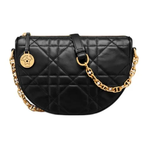 DIOR Экстра-большая вязаная сумка из овчины сумка через плечо женская черная