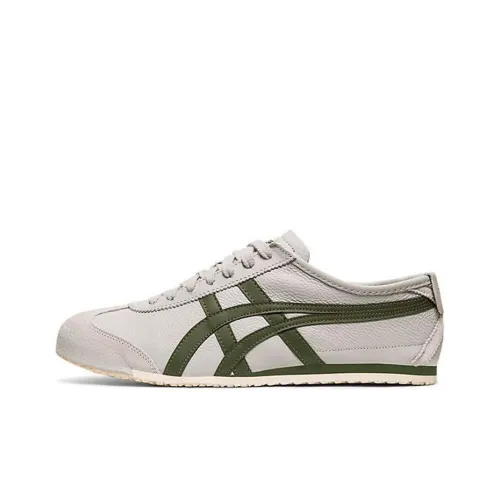 Onitsuka Tiger MEXICO 66 Противоскользящий устойчивый к истиранию низкий топ повседневная обувь унисекс серый зеленый