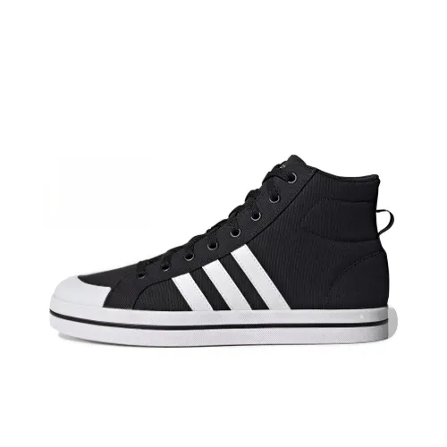 Adidas Neo Bravada MID Slip-Resistant MID Скейтборд Кроссовки Мужской Черный Белый