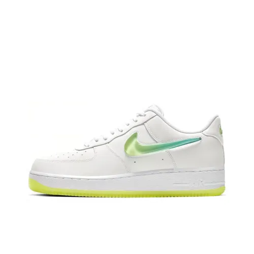 Nike Air Force 1 Белый Volt Нескользящий Легкий Низкий Топ Скейтбординг Кроссовки Унисекс Неон Зеленый