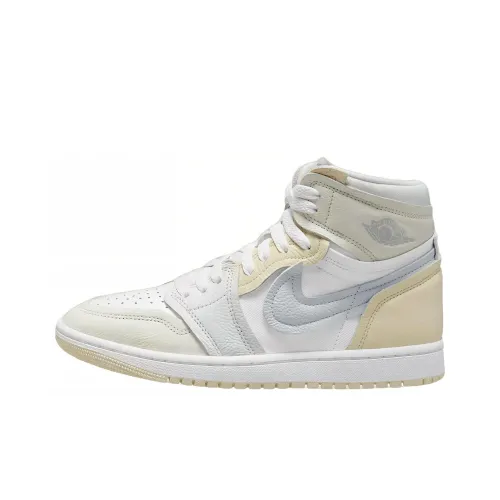 Jordan Air Jordan 1 мм High 'Кокосовое молоко' Амортизация Противоскользящий Высокий Топ