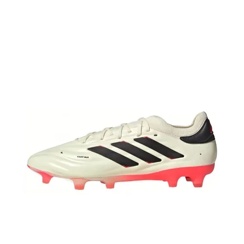 Adidas COPA PURE 2 FG Твердый грунт Амортизаторы Устойчивость к истиранию Футбольные бутсы Унисекс Белый Красный