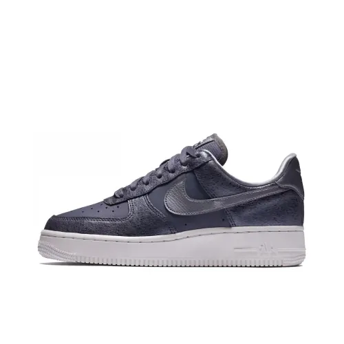 Nike Air Force 1 Slip Resistant Abrasion Resistant Низкие Кроссовки для скейтбординга Женские Серый Синий